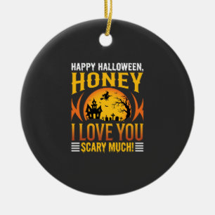 Halloween Schatz Ich Liebe Dich Sehr Schrecklich Keramik Ornament