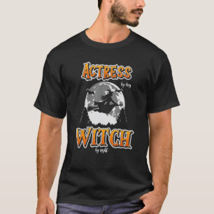 Halloween Schauspielerin Hexe Funny Niedliches Sch T-Shirt