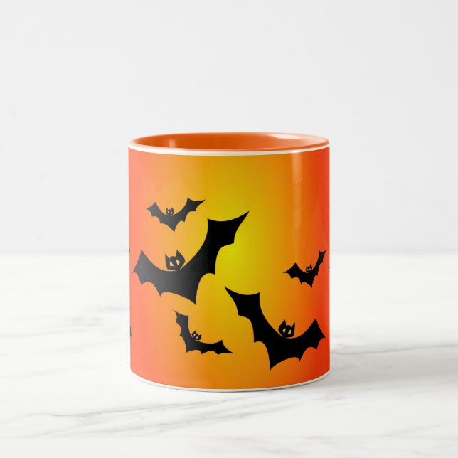 Halloween-Schläger Zweifarbige Tasse (Mittel)
