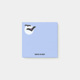 Halloween schlägt mit Mond personalisierte 3 x 3 Post-it Klebezettel