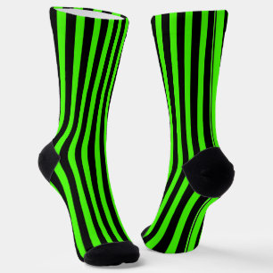 Halloween-Schlamm Grün und Schwarz Gestreift Socken