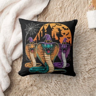 Halloween-Schlangen in pulsierenden Kostümen der N Kissen