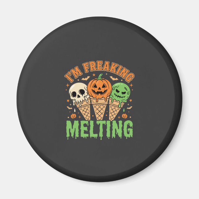 Halloween Schmelzendes Eis Magnet (Vorne)