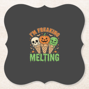 Halloween Schmelzendes Eis Untersetzer