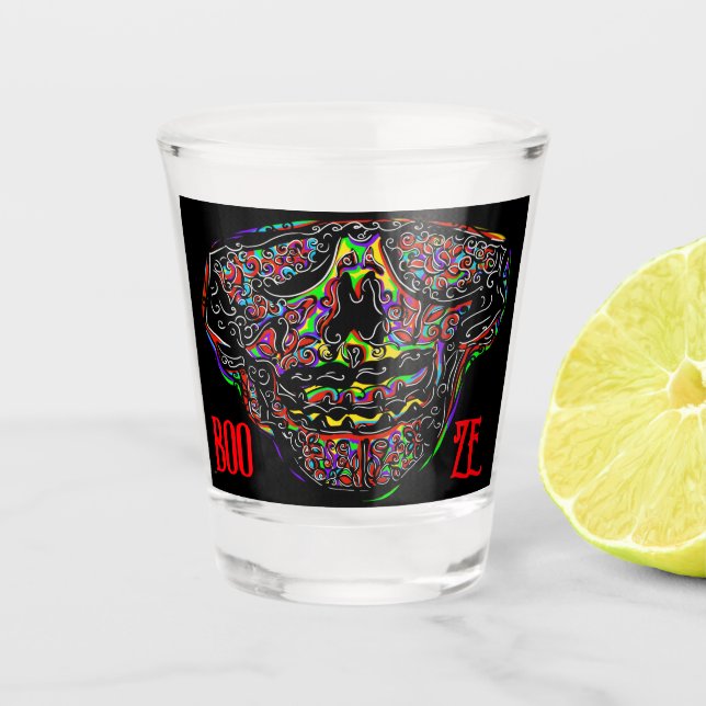 HALLOWEEN  SCHNAPSGLAS (Vorderseite)