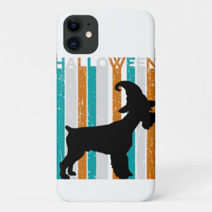 Halloween Schnauzer Silhouette Dog   Orange Cool Case-Mate iPhone Hülle