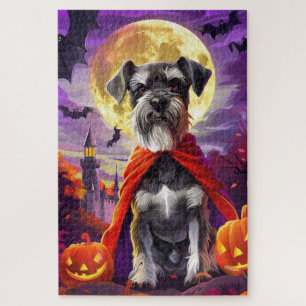 Halloween Schnauzer Vampire Pumpkins Beängstigend