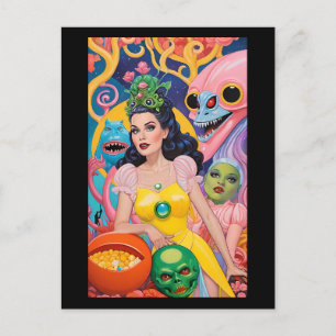 Halloween-Schönheitsszene - Ken Gage Art Postkarte