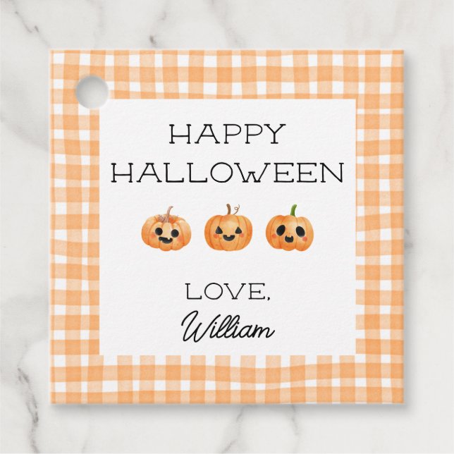Halloween School Party Geschenkmarke Leckerei Geschenkanhänger (Vorderseite)
