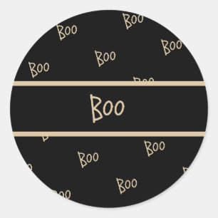 Halloween-Schreck-Typografie Runder Aufkleber