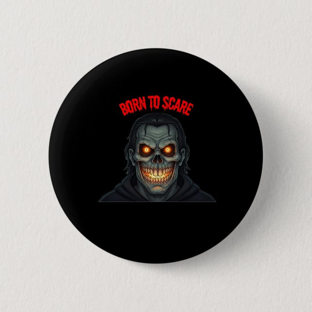 Halloween-Schrecken Button (Vorderseite)