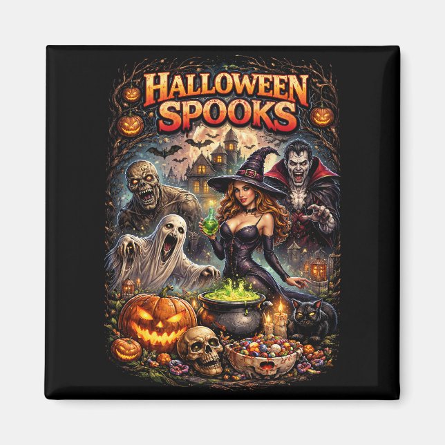Halloween-Schrecken Magnet (Vorne)