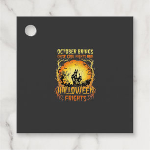 Halloween-Schrecken Spukhaus Vollmond Kürbisse Geschenkanhänger