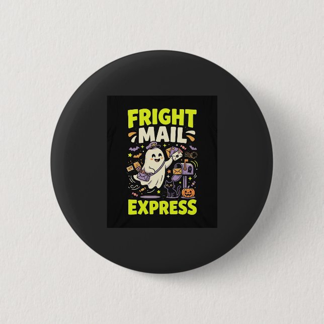 Halloween-Schreckens-Mail-Express Button (Vorderseite)