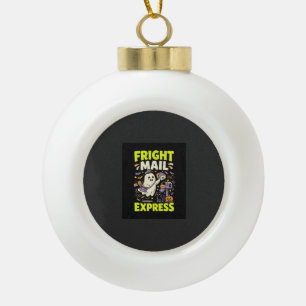 Halloween-Schreckens-Mail-Express Keramik Kugel-Ornament