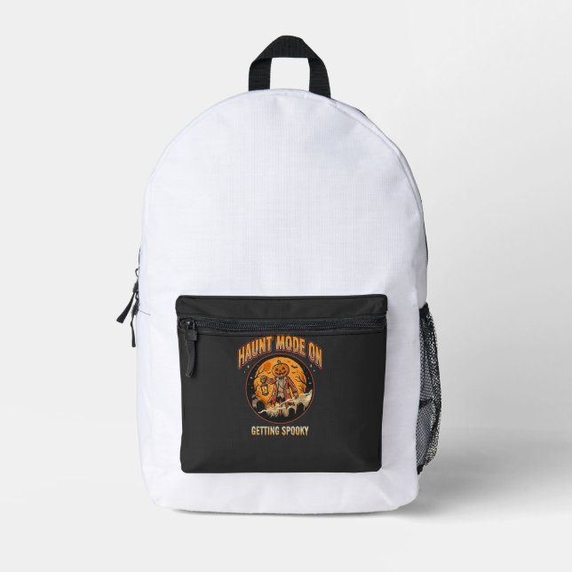 Halloween-Schreckensmodus Bedruckter Rucksack (Vorderseite)