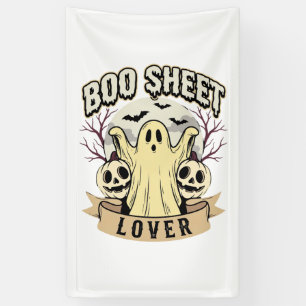 Halloween Schreckgespenst Liebhaber Geist Mond Banner