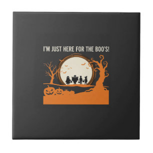 Halloween-Schreckgespenst-Silhouette Fliese