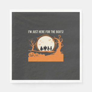 Halloween-Schreckgespenst-Silhouette Serviette