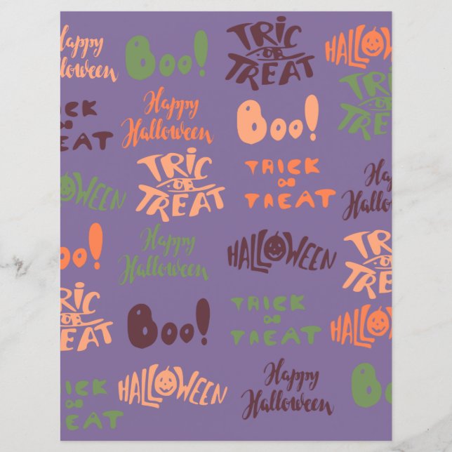 Halloween-Schreibpapier (Vorderseite)