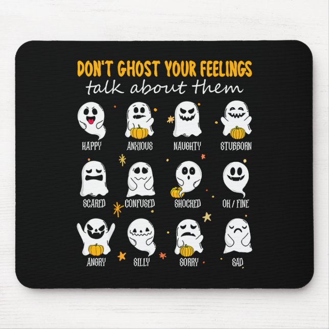 Halloween-Schulberaterin: Verlasse deine Gefühle n Mousepad (Vorne)