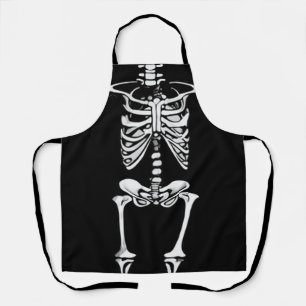 Halloween Schürze, Halloween Skelton Graphic Print Schürze