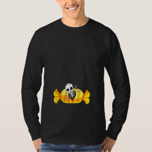 Halloween Schwangerschaft Erwartet Skelett Baby Zo T-Shirt