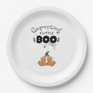 Halloween Schwangerschaft Mom To Be erwartet Littl Pappteller