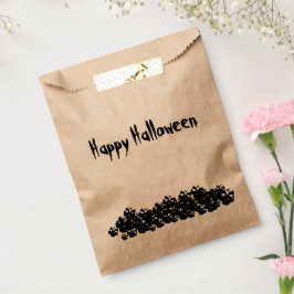 Halloween Schwarz-weißer Schädelhaufen Geschenktütchen
