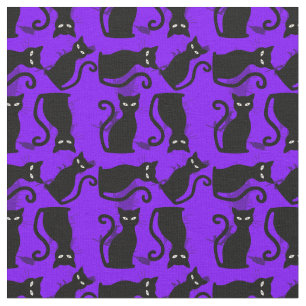 halloween schwarze Hexe lila Stoff