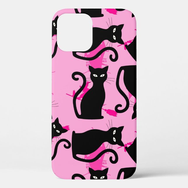 halloween schwarze Hexe pink Case-Mate iPhone Hülle (Rückseite)
