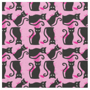 halloween schwarze Hexe pink Stoff