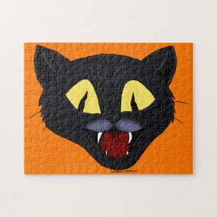 Halloween schwarze Katze