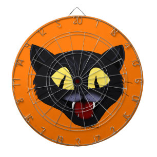 Halloween-Schwarze Katze Dartscheibe