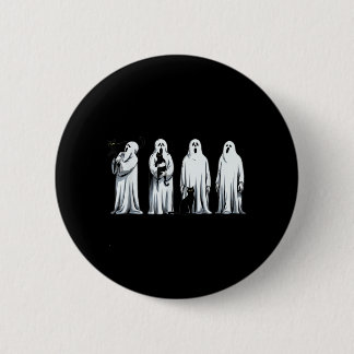 Halloween schwarze Katze Geist Gruselige Jahreszei Button