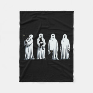 Halloween schwarze Katze Geist Gruselige Jahreszei Fleecedecke
