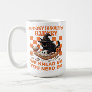 Halloween schwarze Katze Hexe Geist Kekse Backen Kaffeetasse