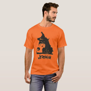 Halloween schwarze Katze Hexe gruselige Spinnen Or T-Shirt