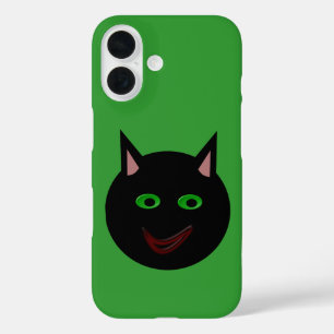 Halloween-Schwarze Katze iPhone 16 Hülle