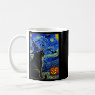 Halloween schwarze Katze lustige Katzenliebhaber f Kaffeetasse