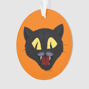 Halloween-Schwarze Katze Ornament