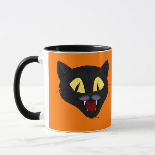 Halloween-Schwarze Katze Tasse