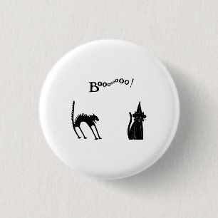 Halloween-Schwarze Katzen  Button