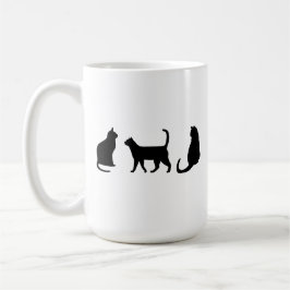 Halloween-Schwarze Katzen Kaffeetasse