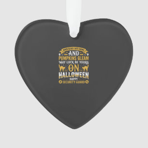 Halloween-Schwarze Katzen und Kürbisse Sicherheits Ornament