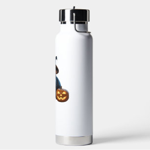 Halloween-Schwarzkatzen-Magie-Klassiker-T-Shirt Trinkflasche