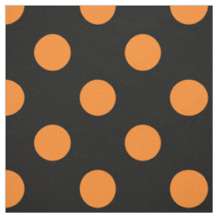 Halloween-Schwarzpolka-Punkt Stoff