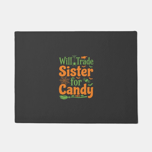 Halloween-Schwester-Candy-Handelsdesign_1 Fußmatte (Vorderseite)