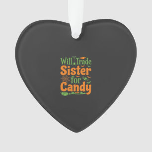 Halloween-Schwester-Candy-Handelsdesign_1 Ornament