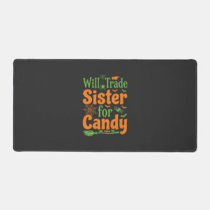 Halloween-Schwester-Candy-Handelsdesign_1 Schreibtischunterlage